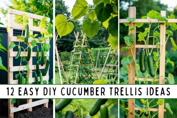12 Easy DIY Cucumber Trellis Ideas For A Thriving Garden